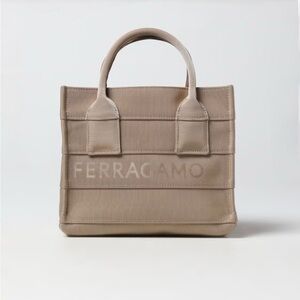 Salvatore Ferragamo Beige Tote Bag